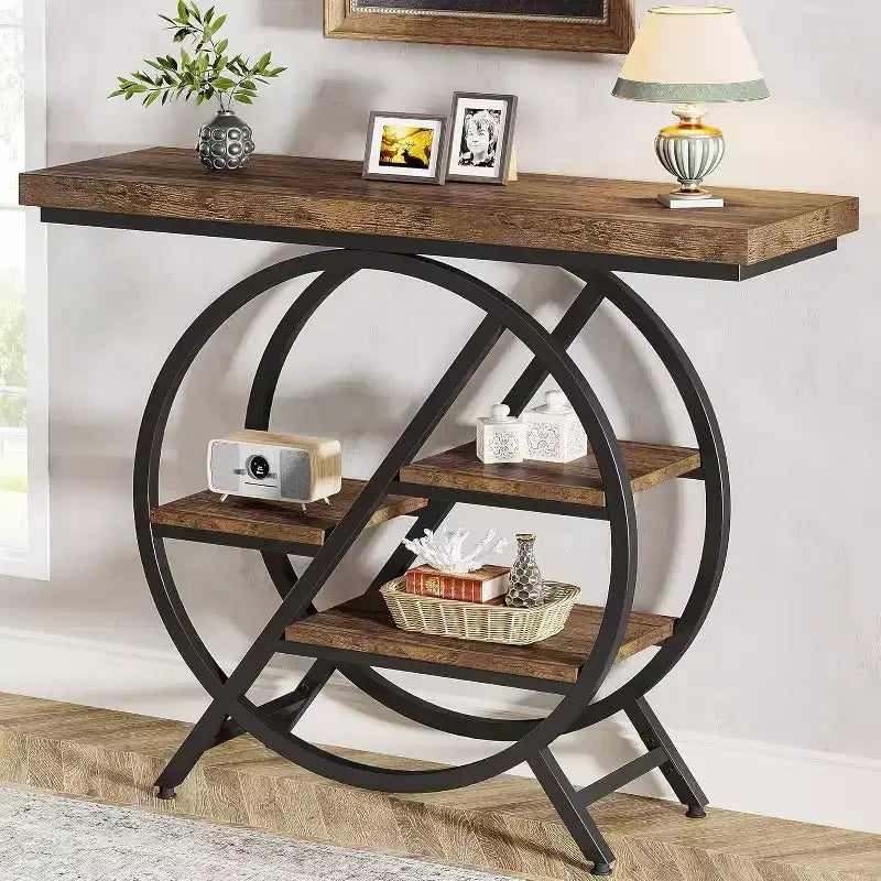Bureau d'ordinateur en L avec support pour écran – Bureau à domicile