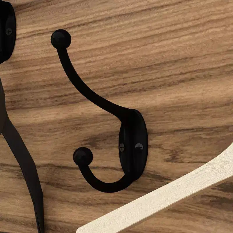Banco recibidor 3 en 1 con ganchos dobles y estantes – Madera