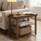 Banc à chaussures, Organisateur de rangement à chaussures à 3 niveaux en bambou, Banc d'entrée, Supporte jusqu'à 130 kg, 28,7 x 70,1 x 45,2 cm, pour entrée, salle de bain, chambre
