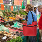 Bolsa de compras plegable impermeable con ruedas – 13-18 pulgadas