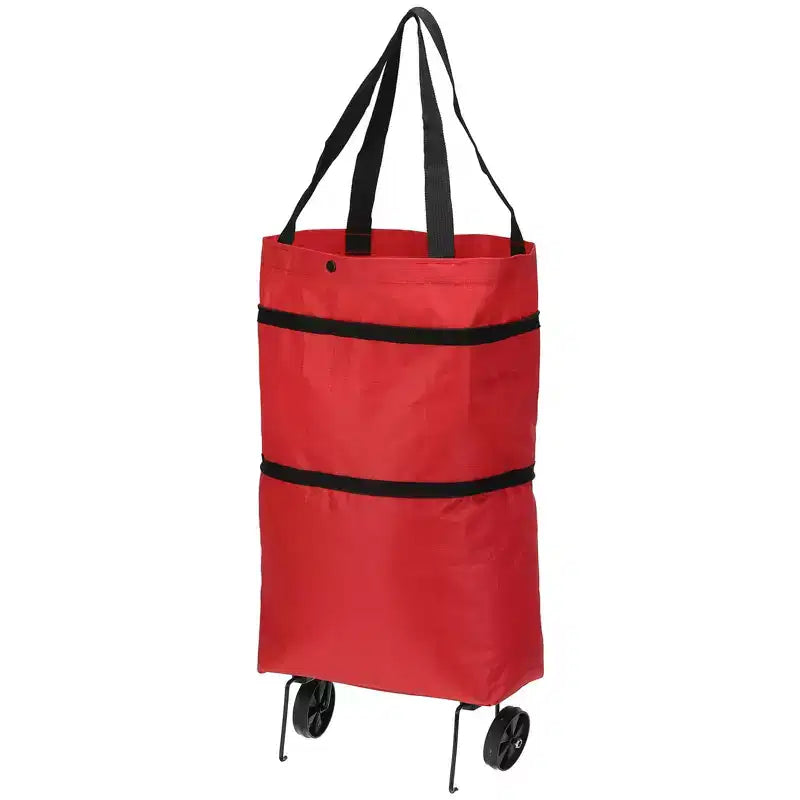 Bolsa de compras plegable impermeable con ruedas – 13-18 pulgadas