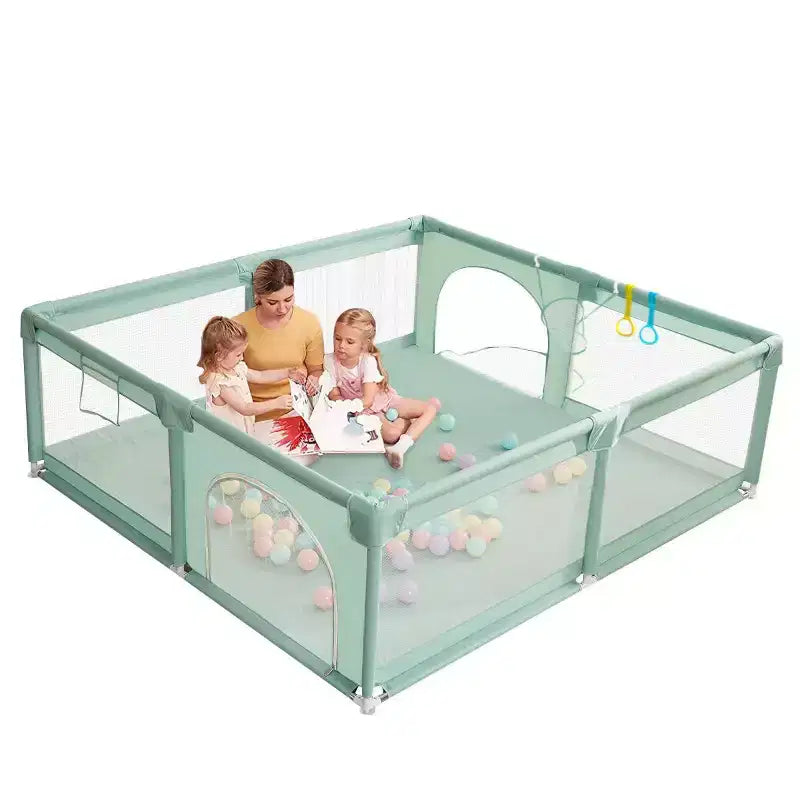 Parc bébé 4 panneaux 79x79 – Aire de jeu portable spacieuse et sécurisée