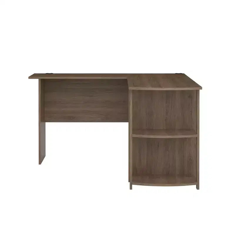 Bureau d'angle avec étagères – Bureau à domicile et salle d'étude
