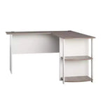 Bureau d'angle avec étagères – Bureau à domicile et salle d'étude