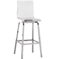 Alta Acrylic Swivel Counter and Bar Stools - Set of 2 - iNSPIRE Q