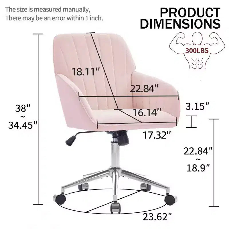 Silla de oficina ajustable, dormitorio doméstico, silla giratoria ergonómica, asiento con respaldo, cómoda para sentarse por mucho tiempo