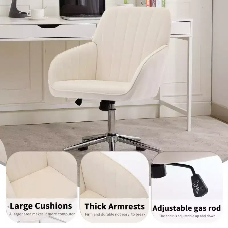 Silla de oficina ajustable, dormitorio doméstico, silla giratoria ergonómica, asiento con respaldo, cómoda para sentarse por mucho tiempo