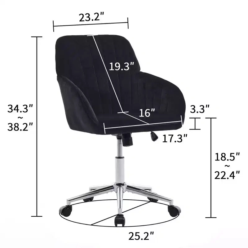 Silla de oficina ajustable, dormitorio doméstico, silla giratoria ergonómica, asiento con respaldo, cómoda para sentarse por mucho tiempo
