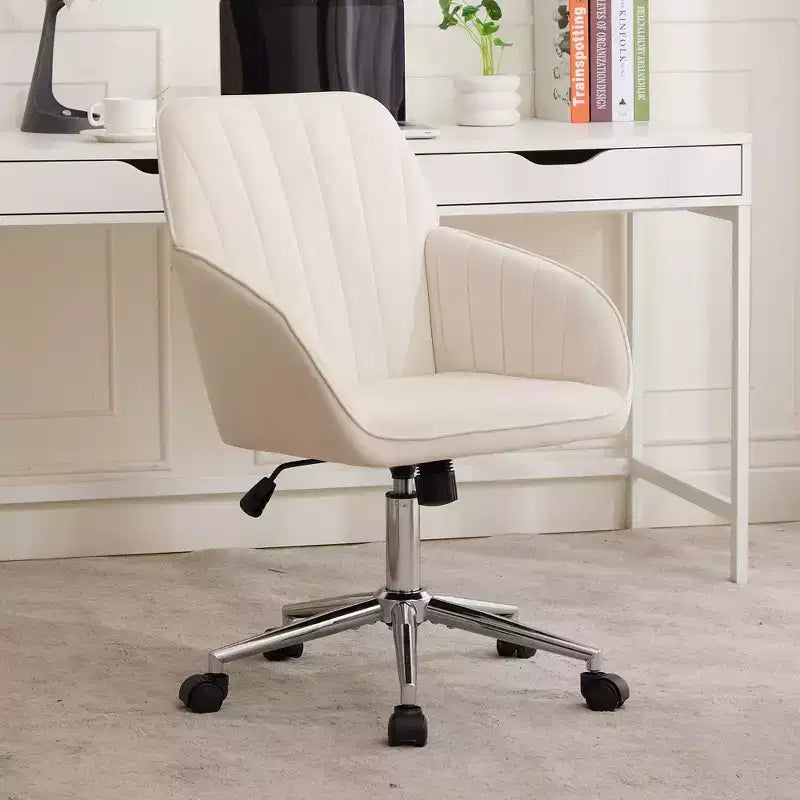 Silla de oficina ajustable, dormitorio doméstico, silla giratoria ergonómica, asiento con respaldo, cómoda para sentarse por mucho tiempo