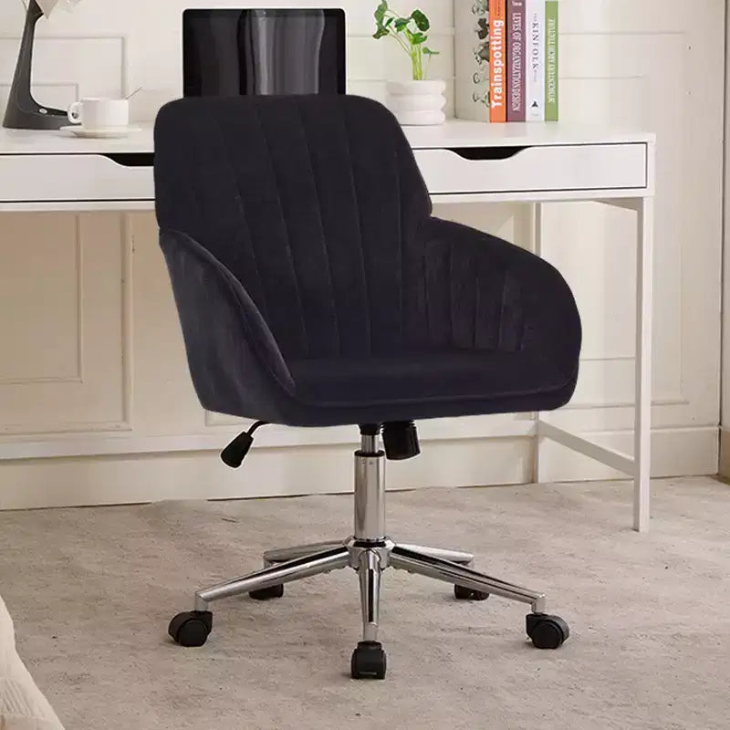 Silla de oficina ajustable, dormitorio doméstico, silla giratoria ergonómica, asiento con respaldo, cómoda para sentarse por mucho tiempo
