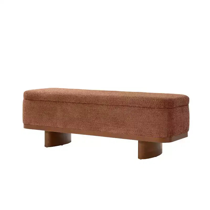 Banco Clara con tapa abatible y estructura de madera maciza
