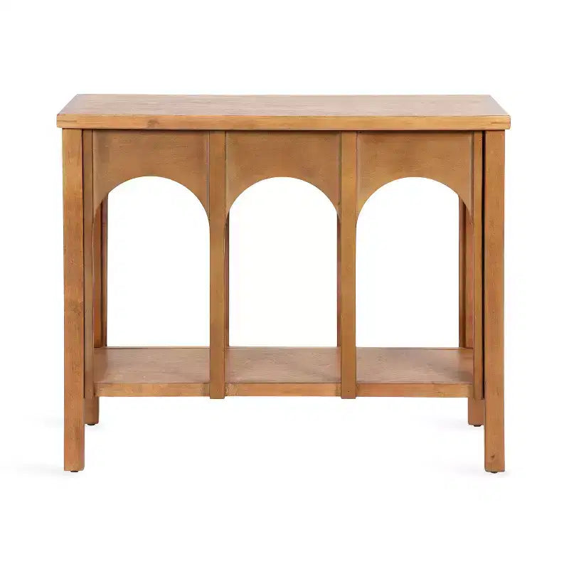 Mesa consola 36x13x30 – Marrón rústico