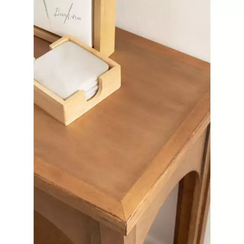 Mesa consola 36x13x30 – Marrón rústico