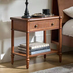 Table d'appoint à 1 tiroir de 66 cm – Noire
