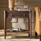 Table d'appoint à 1 tiroir de 66 cm – Noire