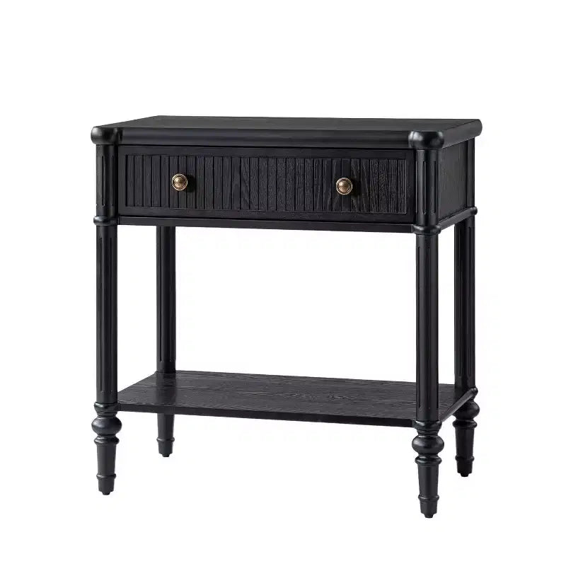Godefroy 26 Tall 1-Drawer End Table | HULALA HOME-BLACK