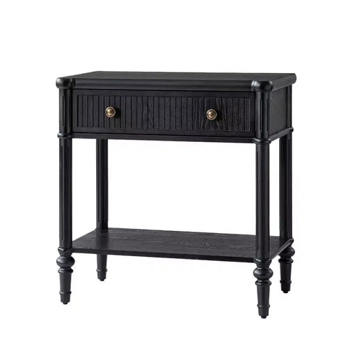 Godefroy 26 Tall 1-Drawer End Table | HULALA HOME-BLACK