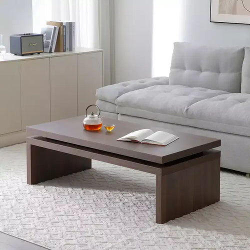 GDFStudio Enoch 47 Rectangle Firwood Coffee Table