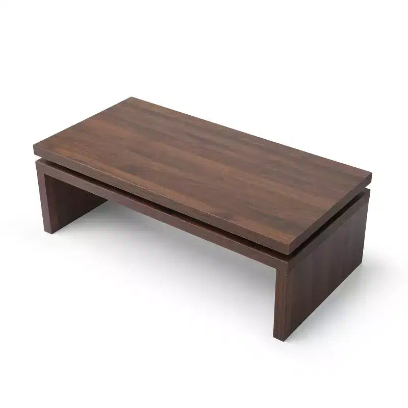 Mesa de centro rectangular de abeto de 47 pulgadas