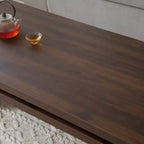 Mesa de centro rectangular de abeto de 47 pulgadas