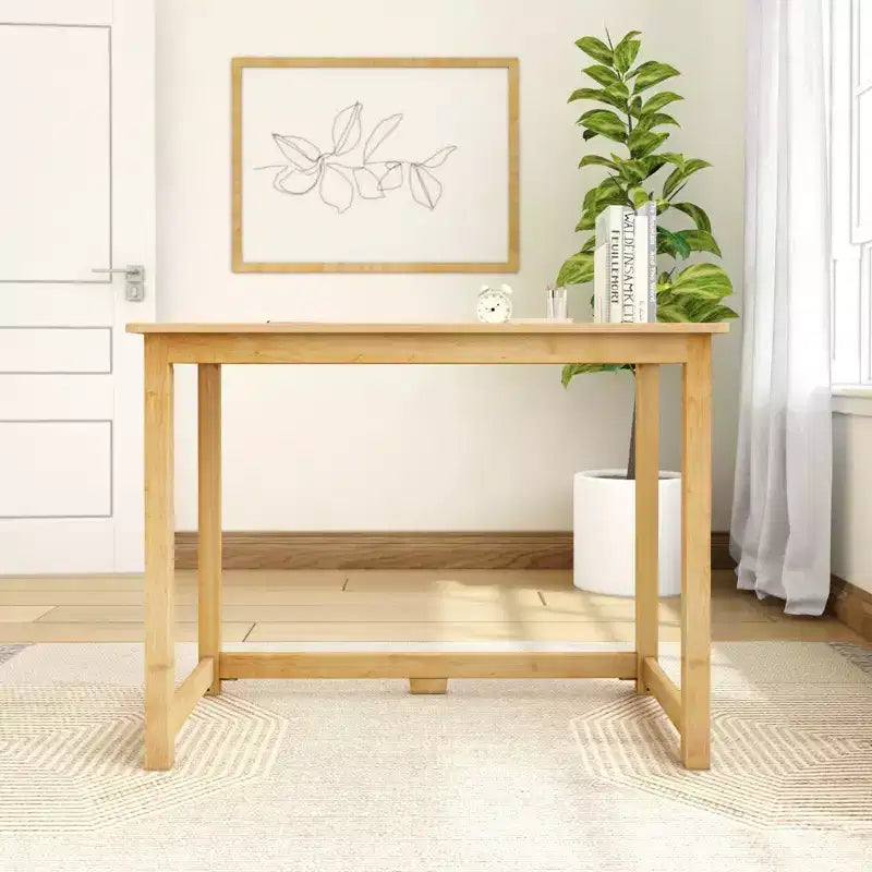 Escritorio de Madera Maciza de 39.5" – Escritorio de Estudio para Oficina en Casa y Dormitorio