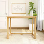 Escritorio de Madera Maciza de 39.5" – Escritorio de Estudio para Oficina en Casa y Dormitorio