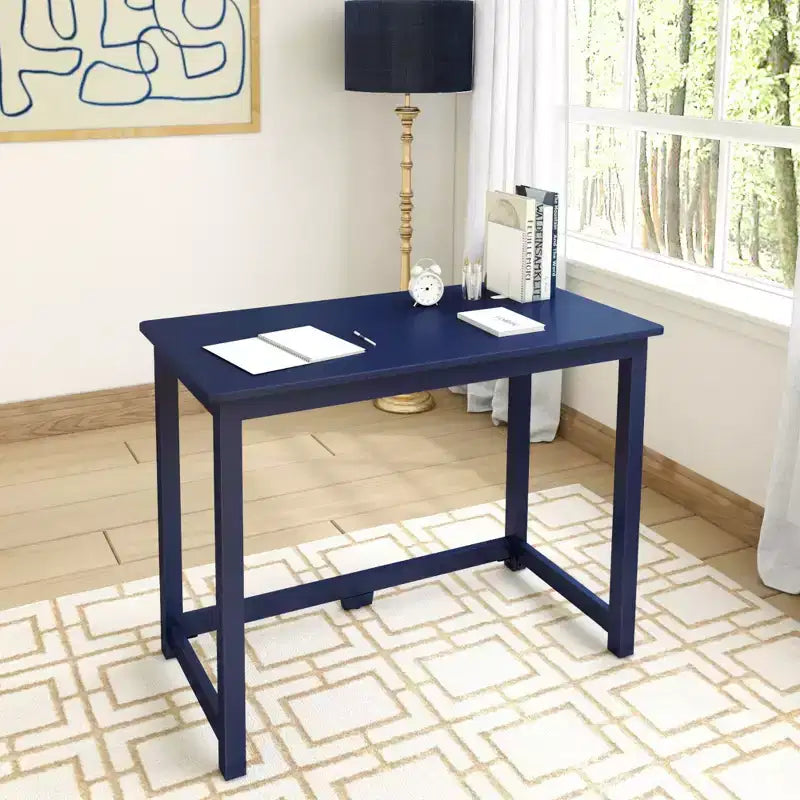 Escritorio de Madera Maciza de 39.5" – Escritorio de Estudio para Oficina en Casa y Dormitorio