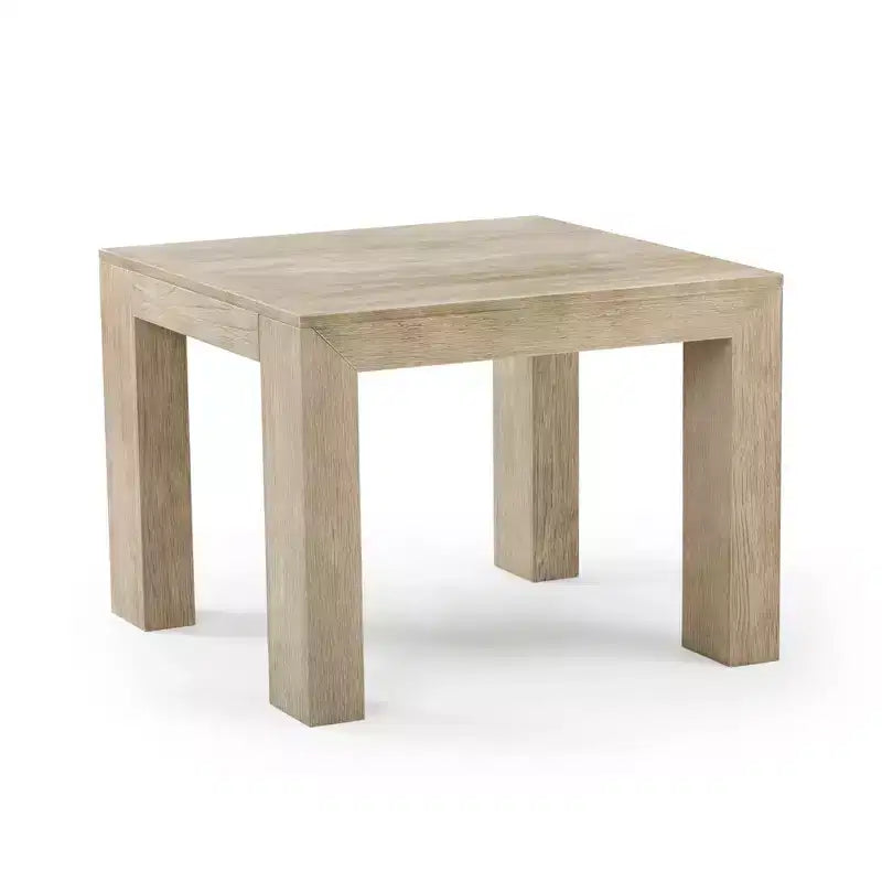 Mesa auxiliar cuadrada de madera maciza moderna de 32" – Mesa auxiliar para sala de estar