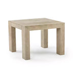 Mesa auxiliar cuadrada de madera maciza moderna de 32" – Mesa auxiliar para sala de estar