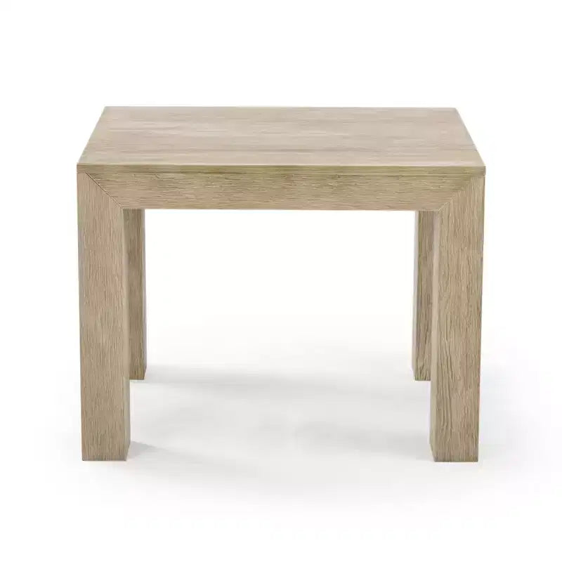 Mesa auxiliar cuadrada de madera maciza moderna de 32" – Mesa auxiliar para sala de estar