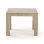 Mesa auxiliar cuadrada de madera maciza moderna de 32" – Mesa auxiliar para sala de estar