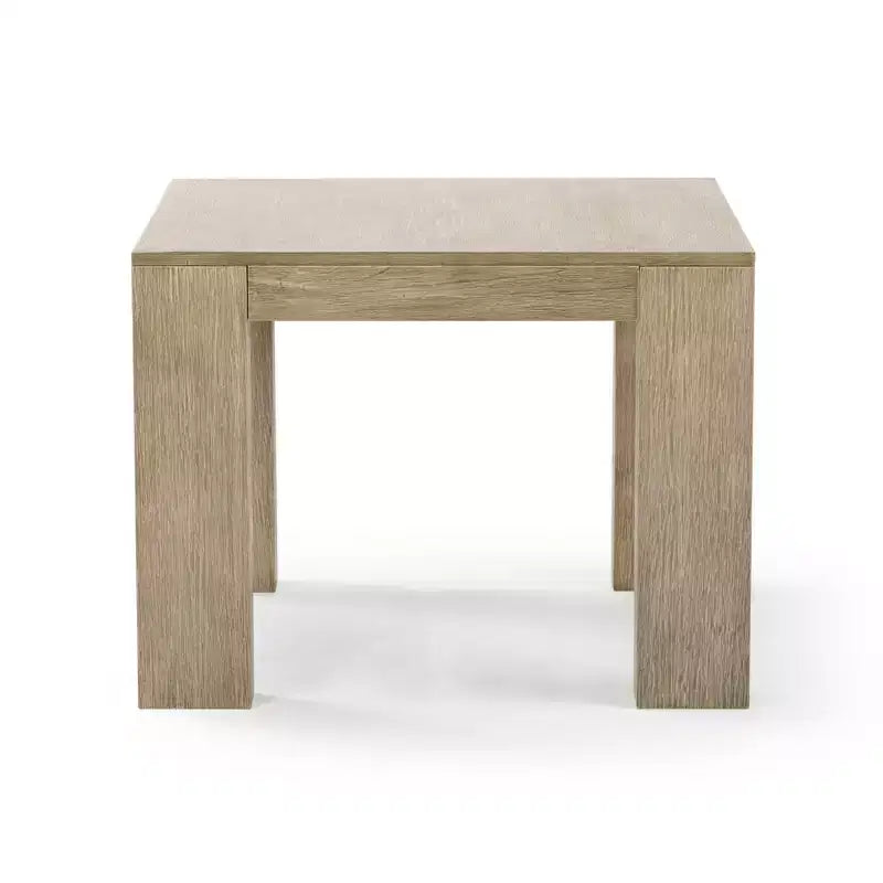 Mesa auxiliar cuadrada de madera maciza moderna de 32" – Mesa auxiliar para sala de estar