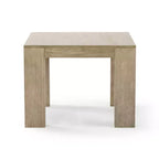 Mesa auxiliar cuadrada de madera maciza moderna de 32" – Mesa auxiliar para sala de estar