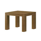 Mesa auxiliar cuadrada de madera maciza moderna de 32" – Mesa auxiliar para sala de estar