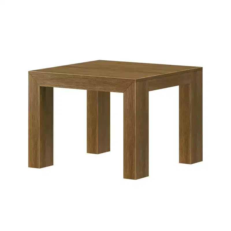 Mesa auxiliar cuadrada de madera maciza moderna de 32" – Mesa auxiliar para sala de estar