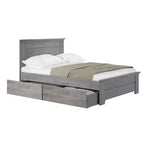 Base de cama de madera maciza con cabecero – Tamaño matrimonial